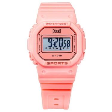 Imagem de Relógio Pulso Masculino Feminino Everlast Digital Esporte, Coral