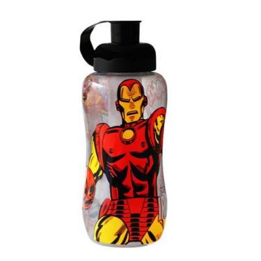 Imagem de Squeeze Pet Homem De Ferro Sleeve Tubo De Gelo 550 Ml Marvel - Plasdur