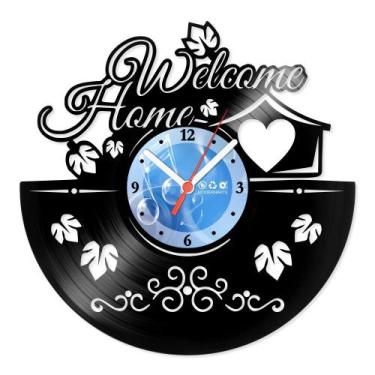 Imagem de Relógio De Parede Disco Vinil Diversos - Welcome Home - VDI-210 - Mode