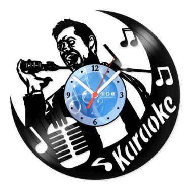 Imagem de Relógio De Parede Disco Vinil Música - Karaokê - VMU-084 - Modernarte