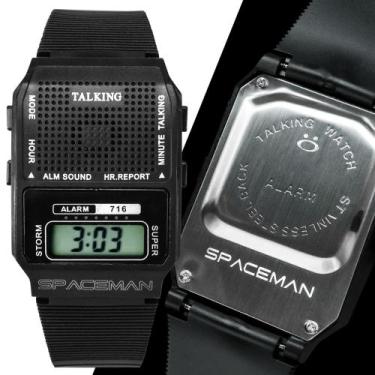 Imagem de Relógio Masculino deficiente visual fala hora envio 24h moda - Orizom