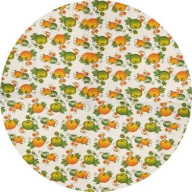 Imagem de Capa de giratório de Mesa de Tecido Abóbora Laranja - RECANTO, 90cm