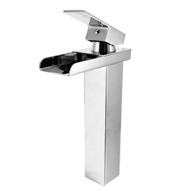 Imagem de Torneira Monocomando Quadrada Com Calha Metalica Alta 2257 - Império d