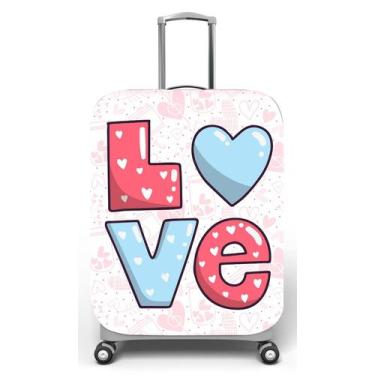 Imagem de Capa para mala de viagem G, medidas max C48x A75 x P29cm Estampa Lo Ve