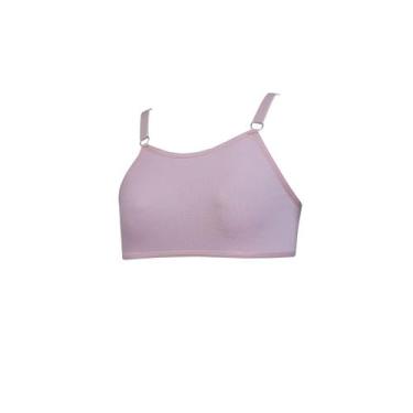 Imagem de Sutiã Infantil Sem Bojo Algodão Com Regulagens - OPTE, GG, Rosa