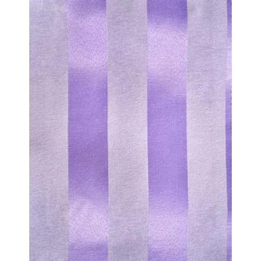 Imagem de Tecido Jacquard Tradicional Listrado Lilás e Crú - 2,80m de Largura