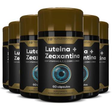 Imagem de 6x luteina 20mg + zeaxantina 3mg  vitamina a c e cobre 60caps - HF SUP