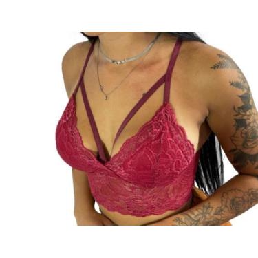 Imagem de Cropped Strappy Tecido De Renda Toque Suave R12 - JTD MODAS, Feminino,