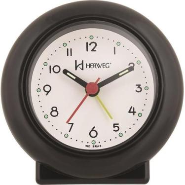 Imagem de Despertador Quartz Preto Herweg 2611