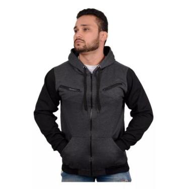 Imagem de Blusa De Frio Ziper Casaco Moletom Grosso Masculino Feminino - DTSTYLE