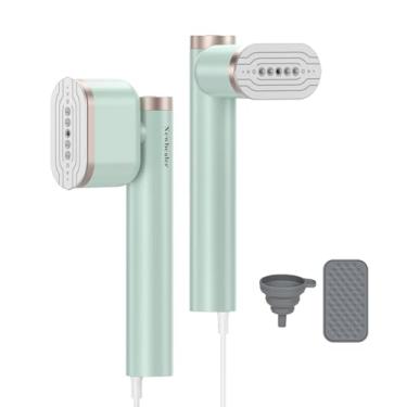 Imagem de Newbealer Vaporizador para Roupas, Ferro de Passar a Seco Portátil Giratório Com Vaporização Horizontal e Vertical, 2 Níveis de Vapor, 15s de Aquecimento, Com Bandeja de Silicone (Somente 120V)