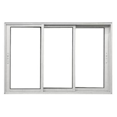 Imagem de Janela 3 Folhas SEM GRADE L25 - Prover Esquadrias, 120x150, Branco