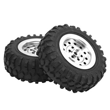 Imagem de Pneus de Caminhão RC, Rodas e Pneus de Caminhão RC Antiderrapantes Pneus de Borracha RC Resistentes Ao Desgaste Com Parafuso Boas Alternativas para Caminhões de Controle Remoto