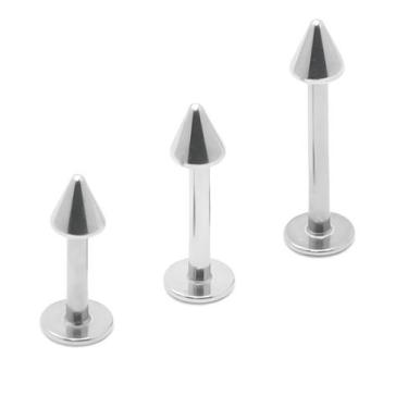 Imagem de Piercing Labret Spike Aço Cirúrgico - M2 Piercing, 8mm