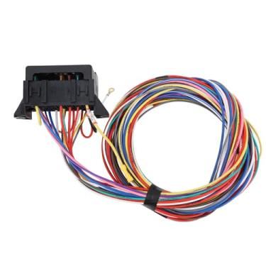 Imagem de Conjunto de Arnês de Fiação de 12 Circuitos, Chicote de Fios do Aquecedor de Painel Resistente Ao Calor para Hastes de Rato - Fornece Conexões de Circuito Elétrico Confiáveis