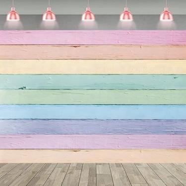 Imagem de Pano de fundo colorido de madeira de Páscoa, textura rústica pastel, fundo de fotografia, tema de Páscoa, pano de fundo para festas, crianças, adultos, chás de bebê, decorações de festa de