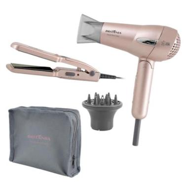 Imagem de Kit Travel Rose Gold Secador + Prancha Britânia