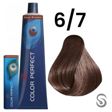 Imagem de Wella Perfect Color 6/7 Louro Escuro Marrom Deep Browns 60ml, UNICA