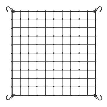 Imagem de VIVOSUN 1,5 x 1,5 m. Rede de treliça elástica com 4 ganchos para plantas trepadeiras, legumes, frutas e flores, 1 pacote