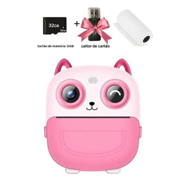 Imagem de Câmera Digital Infantil Com Impressão Instantânea, Câmera Térmica De I