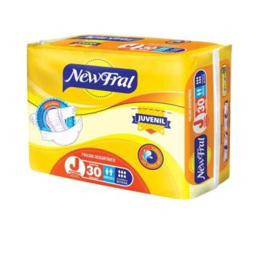 Imagem de Fralda Juvenil New Fral Plus - Tam. Único 20 a 33 Kg c/ 30 Unidades - 