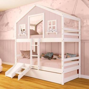 Imagem de Treliche Casinha dos Sonhos com Kit Escada/ escorregador Madeira Maciç