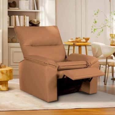 Imagem de Poltrona do Papai Reclinável Copenhagen Corino Caramelo