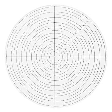 Imagem de Acrílico transparente de 25,4 cm para desenhar círculos, trabalho em torno de torno e viragens de madeira. Ideal para localização central em troncos e peças de estoque gerais funciona bem em estoque redondo e quadrado