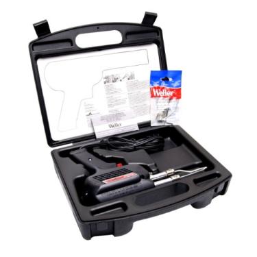 Imagem de Weller Kit de pistola de solda profissional de 260 watts e 200 W com três pontas e solda no estojo de transporte | D550PK