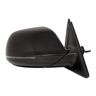 Imagem de Spieg Espelho lateral do passageiro para Audi Q5 2009-2014 | Conjunto de espelho retrovisor direito com ajuste de energia vidro aquecido lâmpada dobrável automática com pisca-pisca | Phantom Black