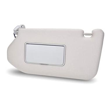 Imagem de SPEEDWOW Viseira de sol com espelho e lâmpada de vaidade lado esquerdo do motorista compatível com Nissan Pathfinder 2013-2018 2014-2017 Infiniti QX602013 Infiniti JX35 96401-9PB0A (esquerda)