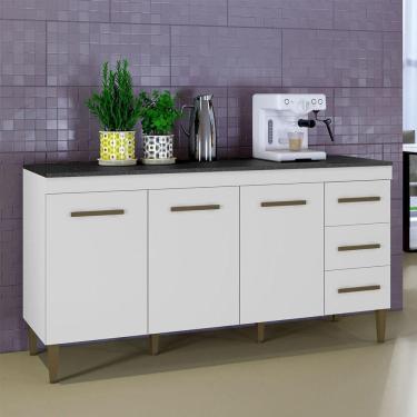 Imagem de Balcão Atenas 3 Portas E 3 Gavetas Branco