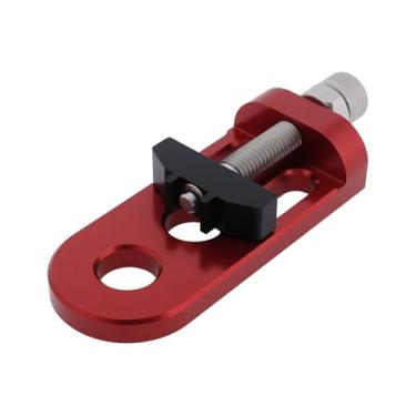 Imagem de YINETTECH Tensor de corrente de bicicleta compatível com BMX Mountain Bikes Ajustador de tensão de corrente de bicicleta (vermelho)