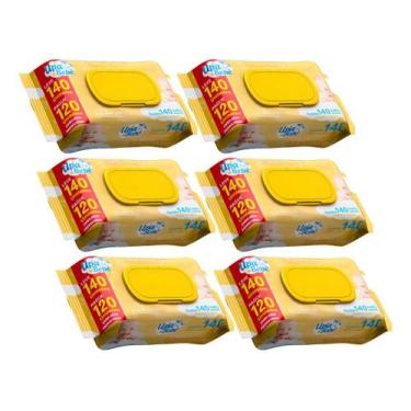 Imagem de 840 Toalhas Lenços Umedecidos Upa Bebê 6 pct com 140 cada - NoBrand