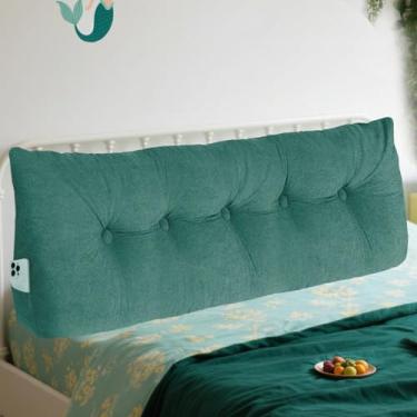 Imagem de Dizaolive Almofada de cabeceira de cama de solteiro, triangular, cunha, encosto de leitura, almofada para dormitório, sofá, cama de dia