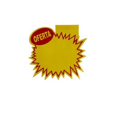 Imagem de Cartaz Oferta Splash com Aba 21x22,5cm Papel Duplex 100 unidades - Cas