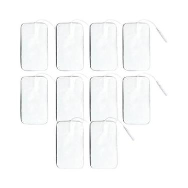 Imagem de Almofadas de Eletrodo Autoadesivas EMS 5x9cm - Patch de Gel Condutor p