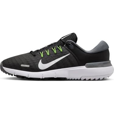 Imagem de Nike Tênis feminino com cadarço Free Golf Preto/Branco-Ferro Cinza-Volt, 44,5 EU, Preto/branco - cinza de ferro, 44.5 EU