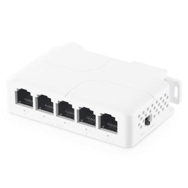 Imagem de Switch de passagem PoE Binardat 1 PoE em 4 saídas PoE 90W 100Mbps