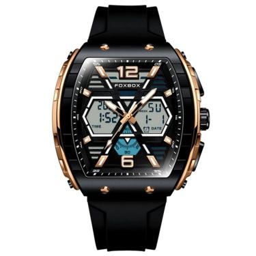 Imagem de Relógio de Quartzo Esportivo Masculino Dual Display Led Digital  A Prova D`água