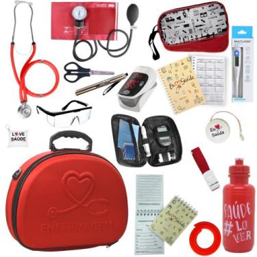 Imagem de Kit Enfermagem Super Luxo Maleta Exclusiva Completo - PA MED/ PREMIUM/