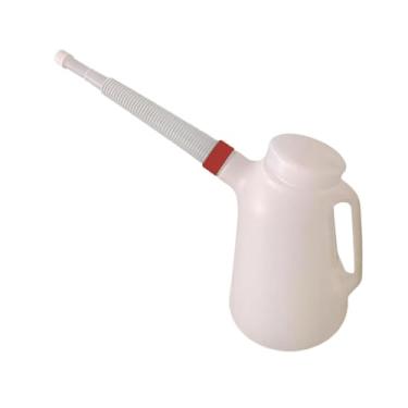 Imagem de Mqetly Jarra medidora de óleo com bico, recipiente medidor de óleo portátil e resistente com balança para veículo, Vermelho