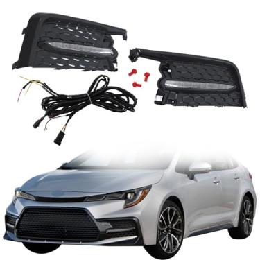 Imagem de Thomletha 1 par de faróis de neblina de substituição do lado esquerdo e direito para Corolla SE XSE 2020 2021 2022 TO2562105 TO2563105