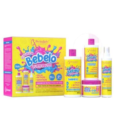 Imagem de Kit Tratamento Capilar Bebelo Tutti-Frutti Hidratação c/ 4 Itens - Bio