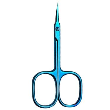Imagem de Tesoura profissional de aço inoxidável com espinhos, cortador de unhas, azul, 9,3 cm
