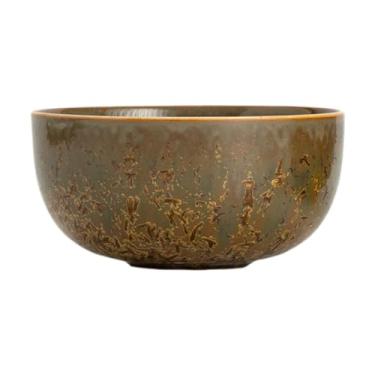 Imagem de Ioensy Tigela de cerâmica Matcha Cerimônia Chawan Tigela de batedor de chá Matcha de porcelana tradicional para presente de cerimônia de iniciante, a