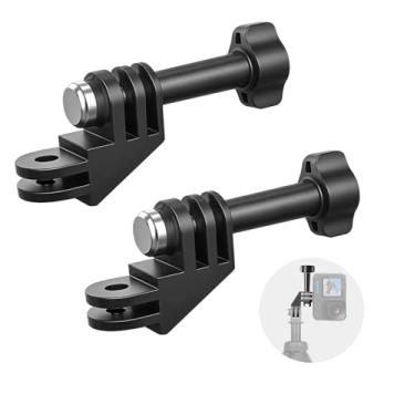 Imagem de Mechrig Adaptador de montagem vertical de 90 graus de alumínio (pacote com 2), suporte de cotovelo com rosca de 1/10.2 cm para GoPro Hero 13/12/11/10/9 Session, Akaso Campark e outras câmeras de ação