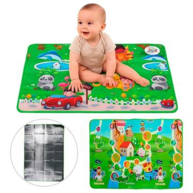 Imagem de Tapete Grande Térmico Para Bebês Tatame De Atividades Infantil 120x90 