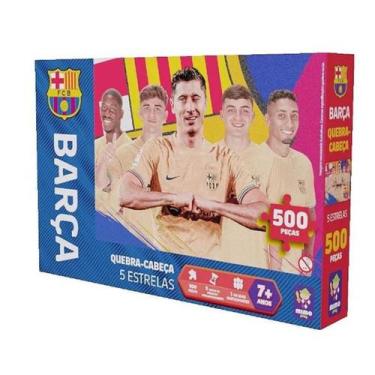 Imagem de Quebra Cabeça Barça 5 Estrelas 500 Peças Mimo 2531