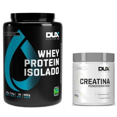 Imagem de Combo Whey Protein Isolado Sabor Neutro (sem sabor) Dux - 900g + Creatina 300g